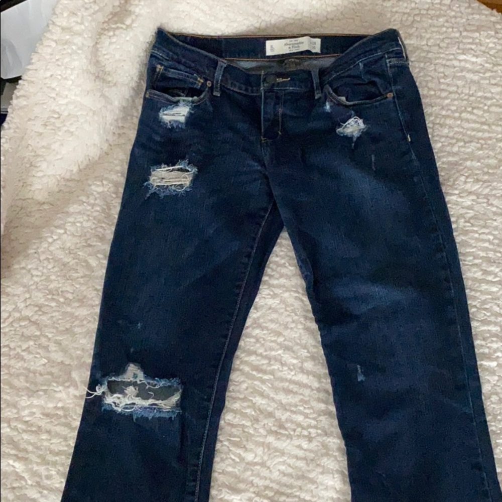 Distressed jeans